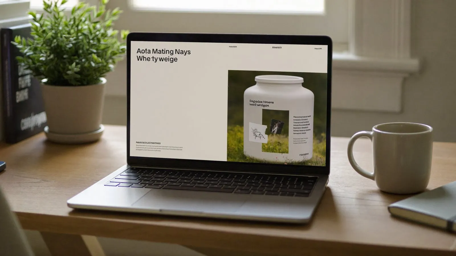Beispiel einer modernen Handwerker-Website auf dem Laptop